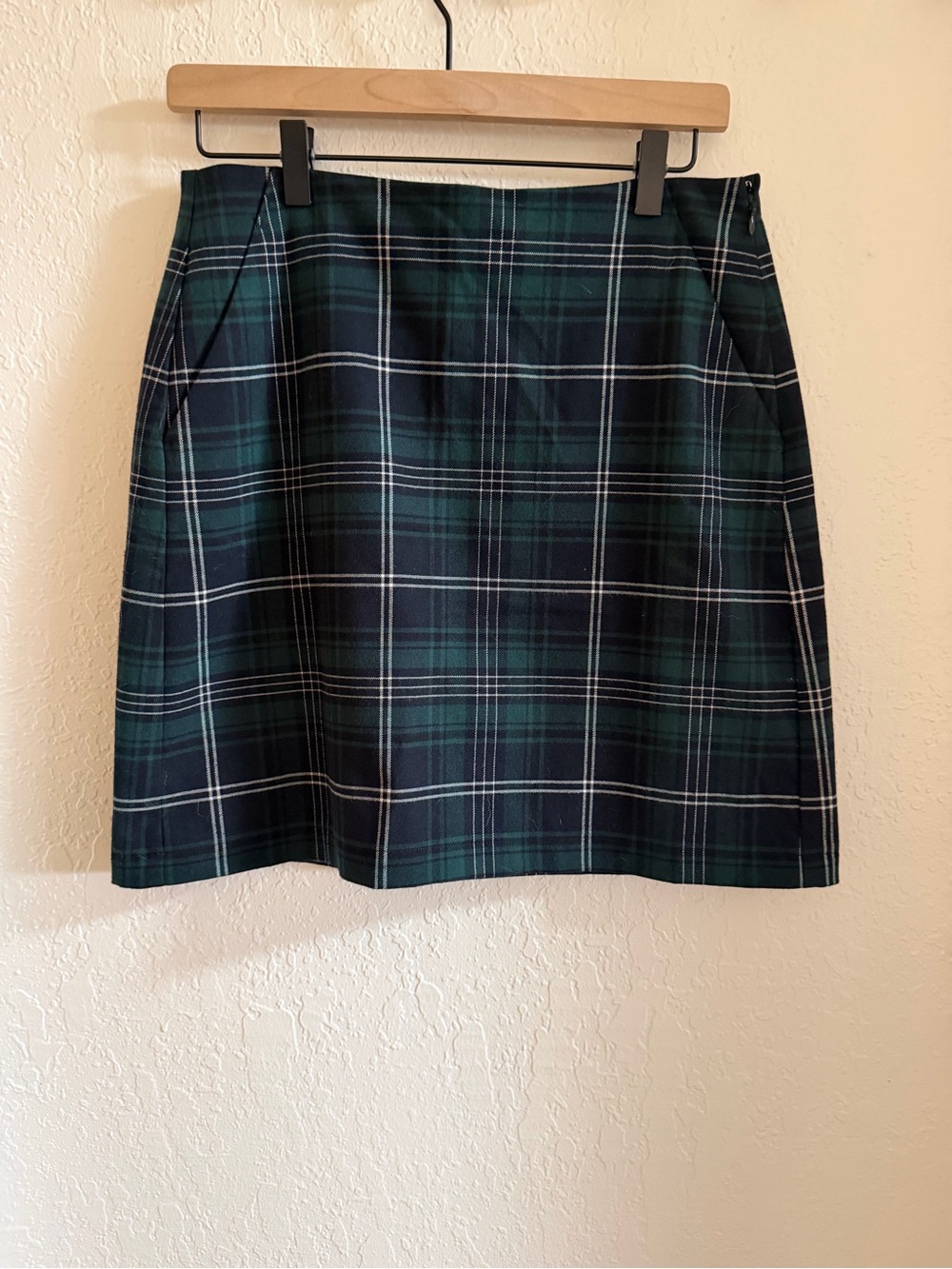 LOFT Green Navy Tartan Plaid Mini Skirt – Size 4